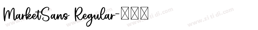 MarketSans Regular字体转换